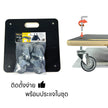 BEEMOVER รถเข็นดอลลี่ ทรงสี่เหลี่ยม รถเข็นไม้ รถเข็นเฟอร์นิเจอร์เคลือบกันน้ำ BT-WD-380380B